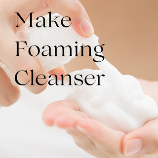 Foaming Facial Cleanser Ingredients and Supplies