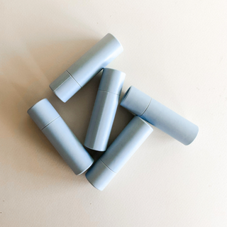 Lip Balm Tube - Pastel Blue - Kraft Cardboard Eco Friendly