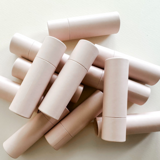 Lip Balm Tube - Pastel Pink - Kraft Cardboard Eco Friendly