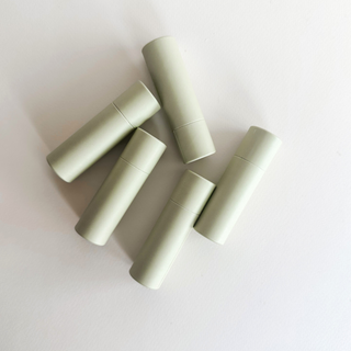Lip Balm Tube - Pastel Green - Kraft Cardboard Eco Friendly