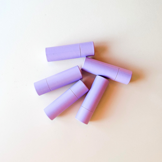 Lip Balm Tube - Pastel Lavender - Kraft Cardboard Eco Friendly